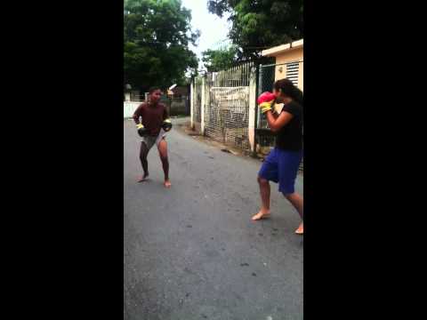 boxeo estilo callejero, bufalo y jey