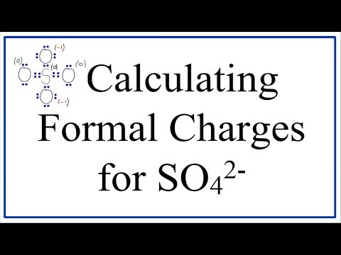 Calculating SO42- Formal Charges: Calculating Formal Charges for the Sulfate Ion