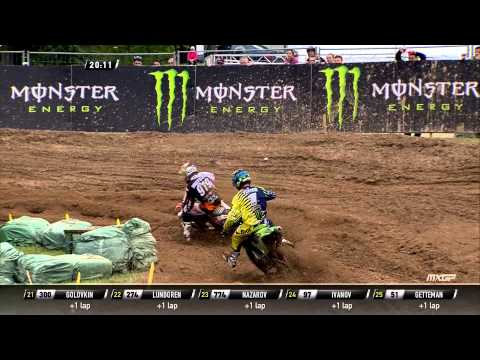 Jordi Tixier pass Ben Watson MXGP of Latvia 2015 - Motocross