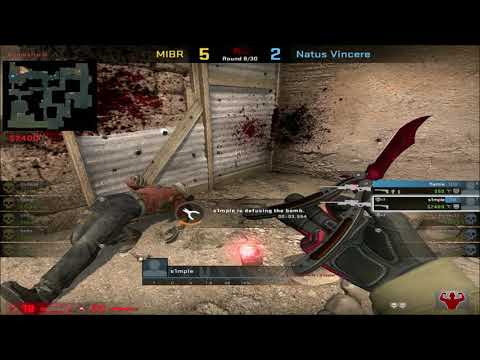 s1mple POV (Na`Vi) vs MiBR - dust2 - 28-9  / BLAST Premier Spring Groups 2021