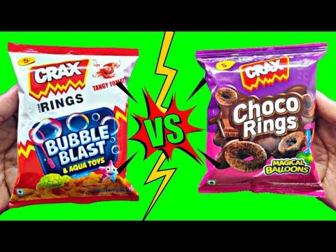 Crax Rings Bubble Blast 🆚 Crax Rings Choco Rings With Magical Balloons | Crax Rings Unboxing 🤩❤️