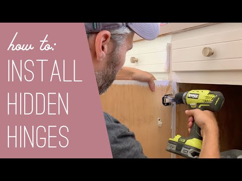 How To Install Hidden Hinges On Old Cabinets