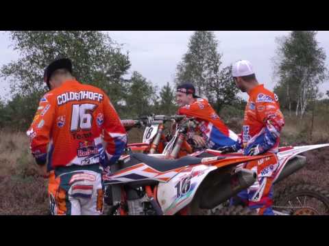 Jeffrey Herlings, Glenn Coldenhoff and Brian Bogers prepare the 2016 Maggiora Motocross of Nations