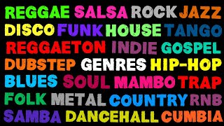 The Names of All The Music Genres