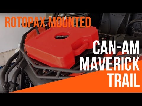 Mounting a Rotopax Fuel Pack on the front rack of my 2018 Can Am Maverick Trail
