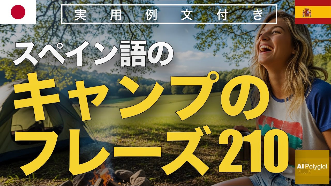 スペイン語のキャンプのフレーズ210 | 聞き流し | Spanish | 実用例文付き episode artwork
