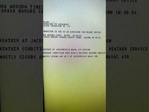 sending data from linux to the teletype in PiDP10 mainframe replica.