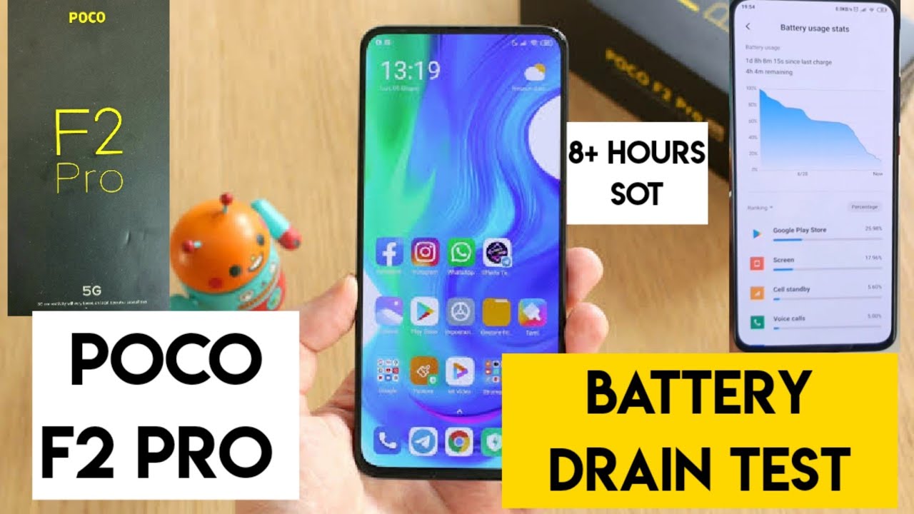 Poco f2 pro battery drain 8hours sot medium usage