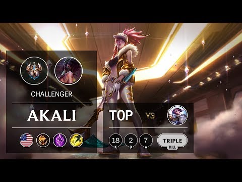 Akali Top vs Fiora - NA Challenger Patch 9.16