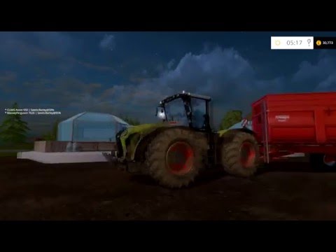 Let's play Farming Simulator 2015 Ep 16 Sowing barley and working on the lettuce greenhouse