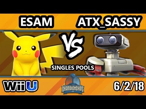 DHATX18 Smash 4 - ESAM (Pikachu) Vs. ATX_SaSSy (ROB) - Wii U Pool A3