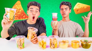 جربنا اغرب انواع الدورديتوس المستورد ????!! مع الصوصات ( عفن مع بصارة???? )