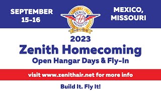 Zenith Aircraft Homecoming: September 15 & 16, 2023