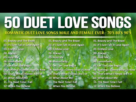 Best Duets Songs Male And Female 80's 90's 🎶 Love knows no bounds