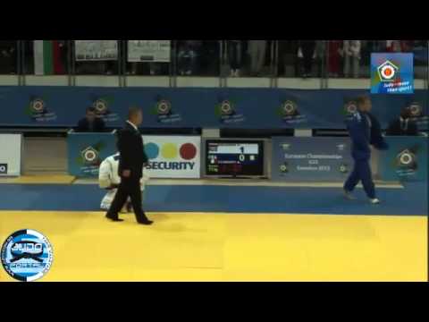 European Judo Championships U23 Samokov 2013 Bronze -73kg GALUAEV (RUS) - CLERGET Arthur (FRA)
