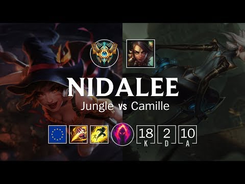 Nidalee Jungle vs Camille - EUW Challenger Patch 8.22