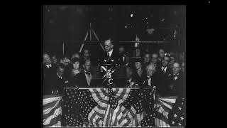 Coolidge Gives a Campaign Speech for Hoover's Reelection (1932)
