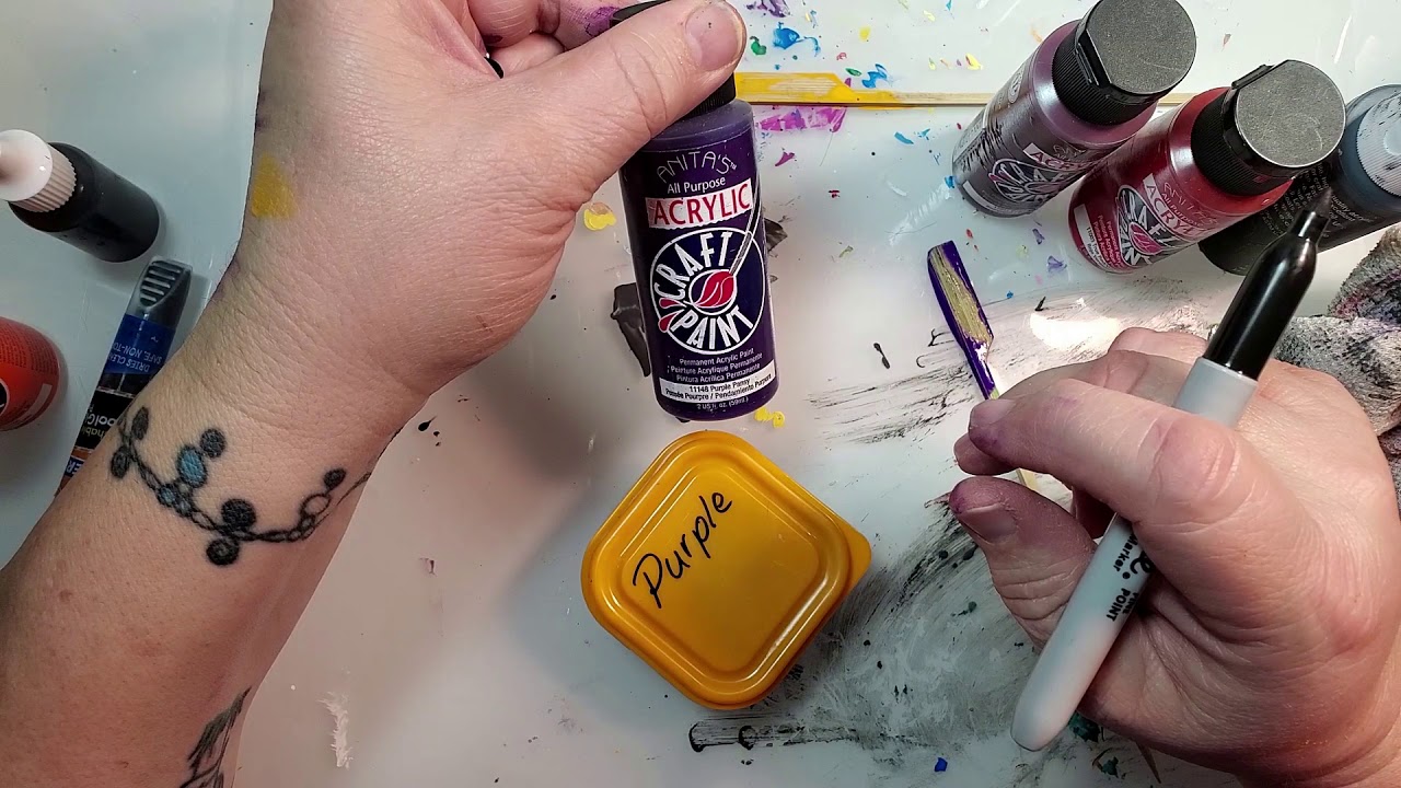 Making faux stain glass paint