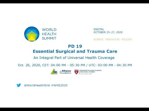PD 19 - Essential Surgical and Trauma Care - World Health Summit 2020