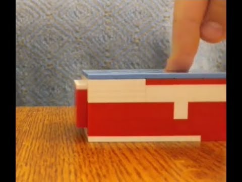 Lego safe/puzzle box (open with secret button)