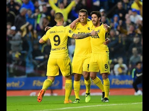 Superliga Argentina 2017 18 2º Gol de Pablo Perez   Boca Juniors 4   1 Godoy Cruz