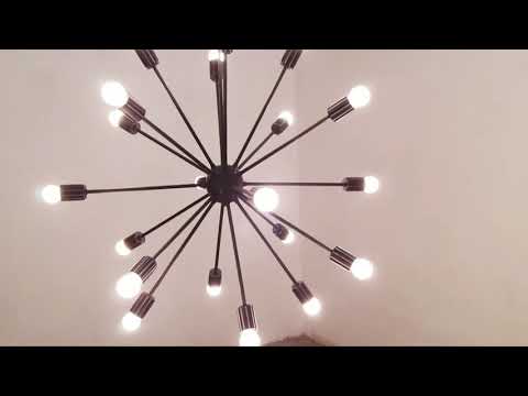 Modern Sputnik Lights Premium Quality 20 Lights Chandelier Made from Brass