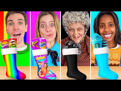 MANGIAMO SOLO CIBO DEL COLORE DELLA CALZA DELLA BEFANA CON TUTTI I NOSTRI AMICI PER 24 ORE!🧦