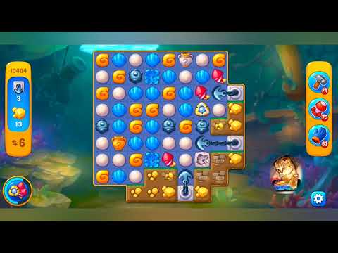 Fishdom,10404 level,no Booster - 10404 уровень, прохождение без бустеров.