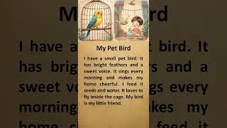 My Pet Bird #englishpractice #englishlearning #english #story #shorts
