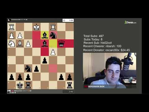 Gm Benjamin Bok 8 premove checkmate