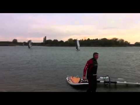 Windsurfing Ghioroc Arad Romania 27 oct 2012