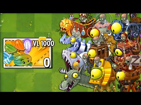 All PULT Plants LEVEL 1000 Power-Up vs ALL Final Bosses Fight! - PvZ 2 Final Bosses