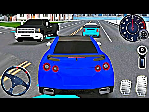 Blue Nissan GT-R City Drive | Parking Frenzy 2.0 3D Game - Realistic Parking Challenge 2025 Gameplay