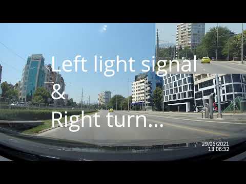 Crazy Taxi Drivers in Sofia Българските таксиметрови шофьори напускат от преследването.