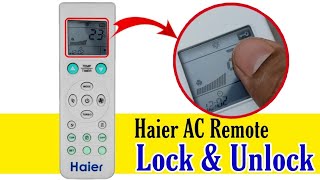 Haier AC Remote Lock And Unlock | How To Unlock Haier AC Remote | Haier AC Remote Functions (2024)