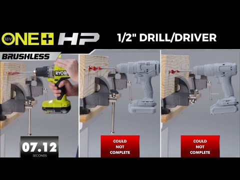 Head-to-Head: 18V ONE+ HP Brushless 1/2" Drill/Driver