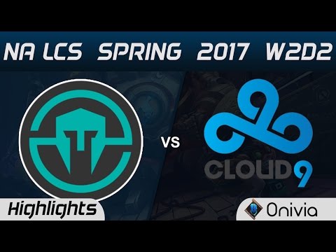 IMT vs C9 Highlights Game 1 NA LCS Spring 2017 W2D2 Immortals vs Cloud9