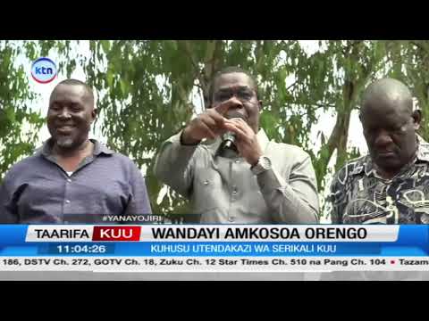 Wandayi atishia kumuondoa Orengo madarakani kwa kupinga serikali