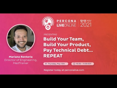 Percona Live ONLINE 2021 Open Source Database Conference May 12 13 2021