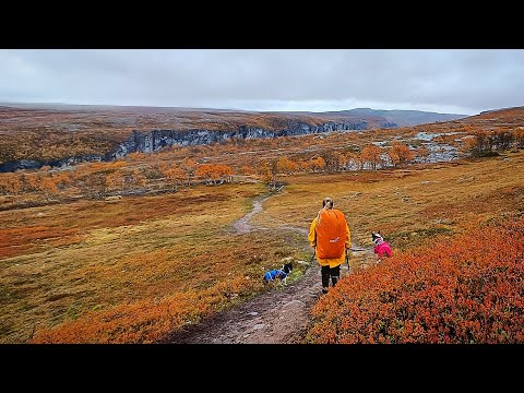 Alta Canyon / Sautso hike with dogs, Norway