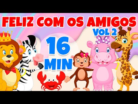 Feliz com os Amigos vol 2 - Giramille 16 min | Desenho Animado Musical