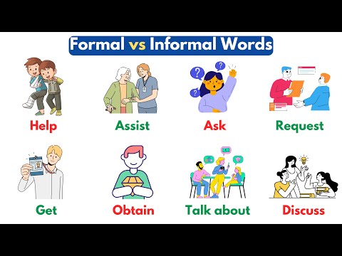Formal vs. Informal Words In English | Common English Words | English Vocabulary