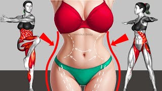 🔥30-Min Standing Abs Workout – Lose Upper Belly and Lower Belly Fat | Exercise to Lose Stomach Fat