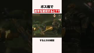 ボス戦で釣り竿を使用すると？#shorts #ゲーム #zelda
