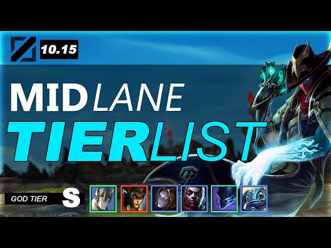 BEST CHAMPIONS 10.15 MID LANE (GRAGAS BUFF + TF NERF) - League of Legends Tier List