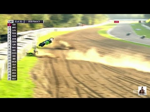 Leon Haslam's massive BSB crash at Brands Hatch 15/10/2017