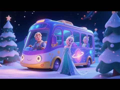 🌌🚌✨ Elsa and the Galaxy Bus with Friends | Magical Space Adventure Song for Kids