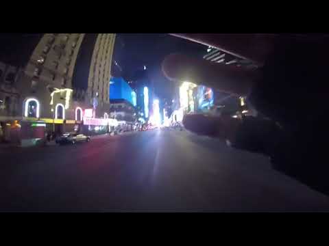 Electric unicycle through Times Square NYC