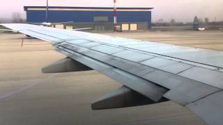 Alexander The Great Airport in Skopje,Taking off- Republic of Macedonia  part-1