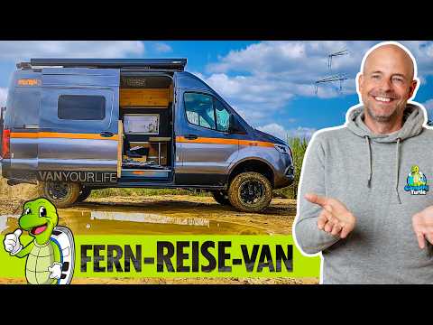 MAXIMUM SELF-SUFFICIENCY & REDUNDANT | (LONG-DISTANCE) TRAVEL Sprinter | 80x80 shower | TWO heate...